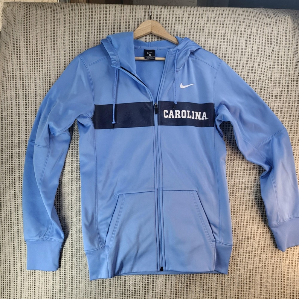 North Carolina Tar Heels Hoodie Zip Sweatshirt XS Blue‎ NCAA Basketball Nike